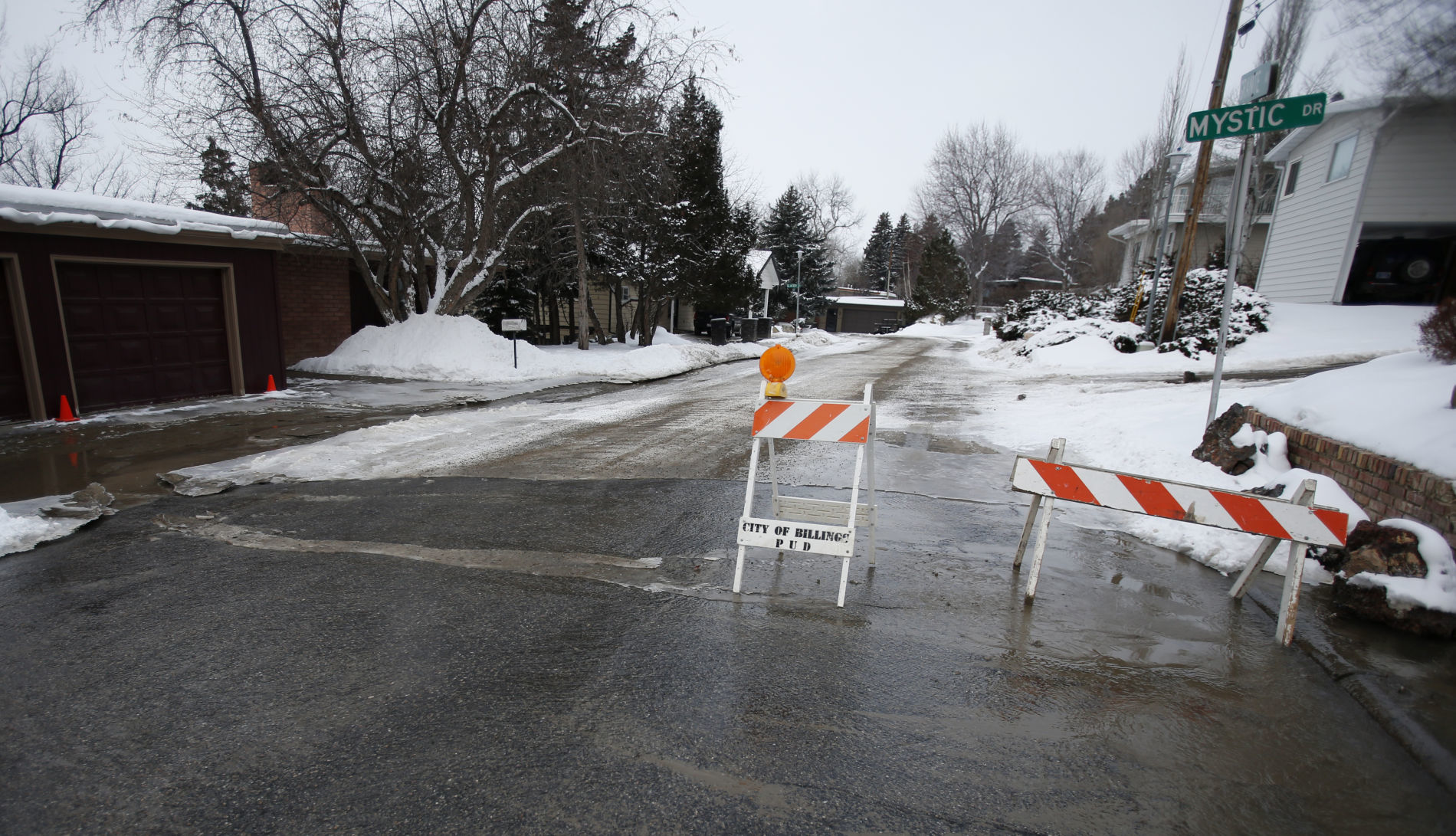 Water main break
